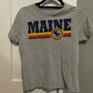 maine grey children’s graphic t-shirt